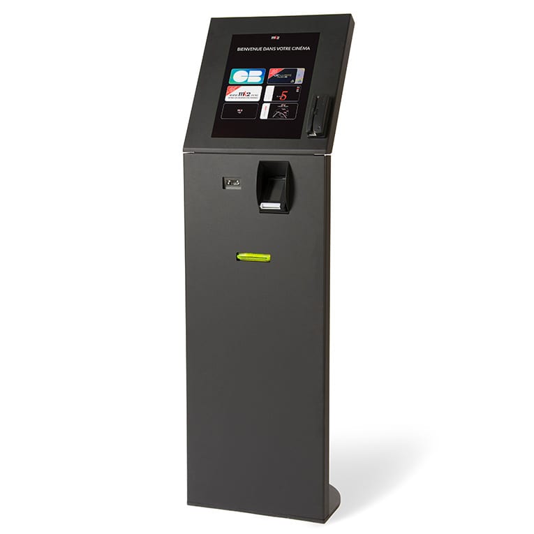 Borne tactile de paiement, borne terminal bancaire