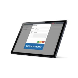 Tablette verrouillée sur l'applicatif, location ou vente.