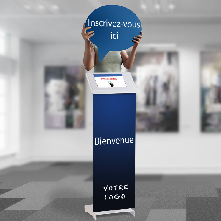 Borne interactive accueil visiteur