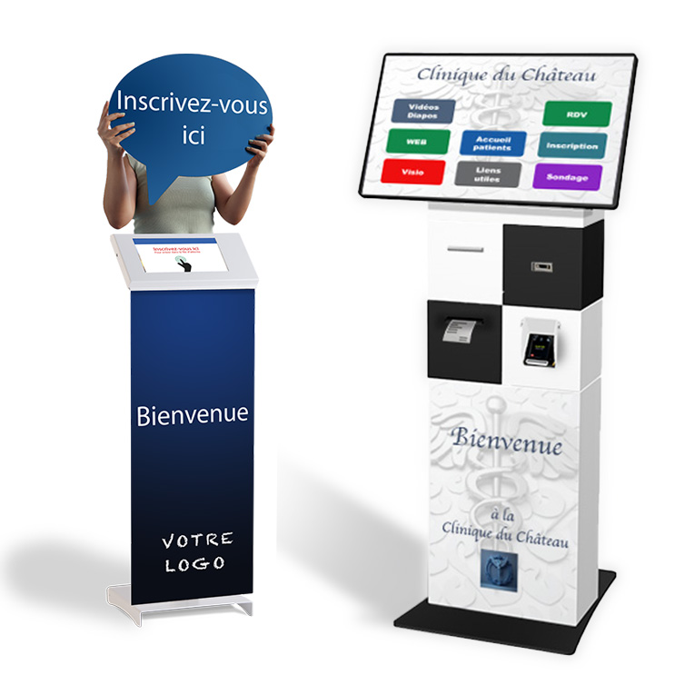 2 bornes interactives accueil visiteurs